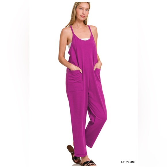 Zenana Outfitters Pants - NWT ZENANA SPAGHETTI STRAP POCKETED JUMPSUIT